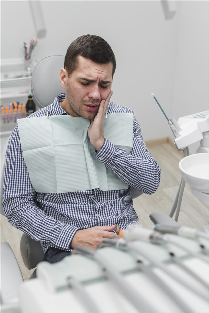 Paciente con dolor dental agudo